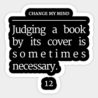 Unpopular Bookish Opinion Page 12 Sticker